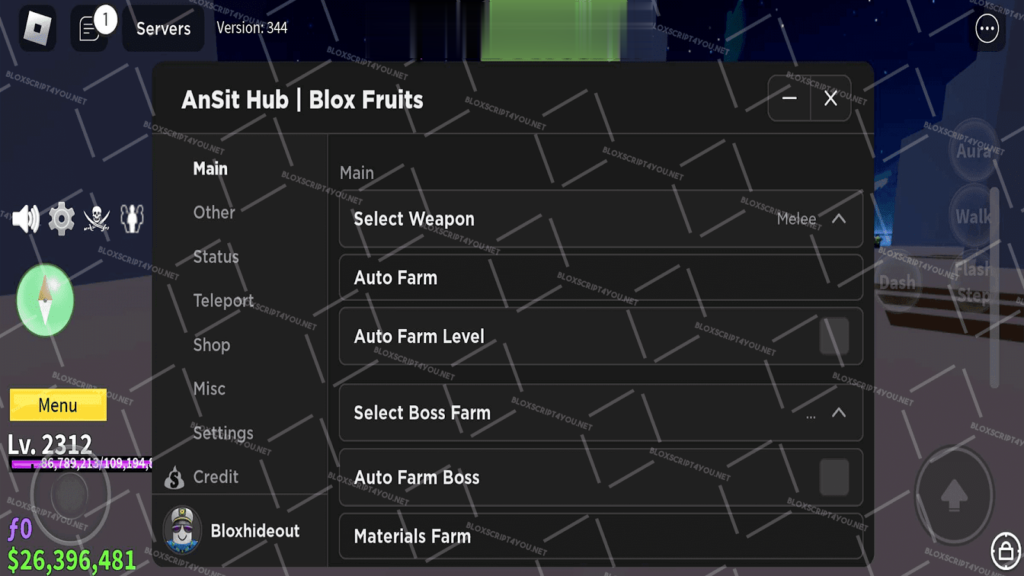 Ansit Hub Blox Fruits Mobile Script Download 100% Free (December 2024)