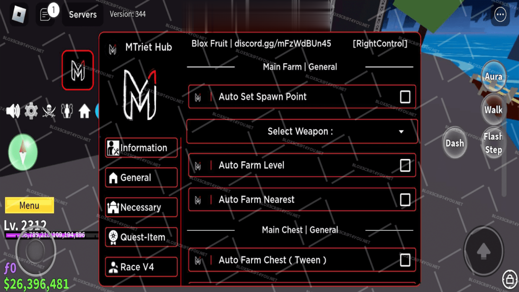MTriet Hub Blox Fruits Mobile Script Download 100% Free (December 2024)