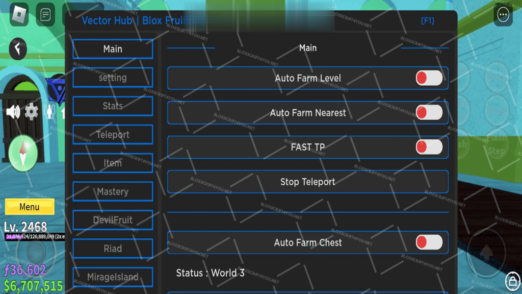 Vector Hub Blox Fruits Mobile Script Download 100% Free (December 2024)