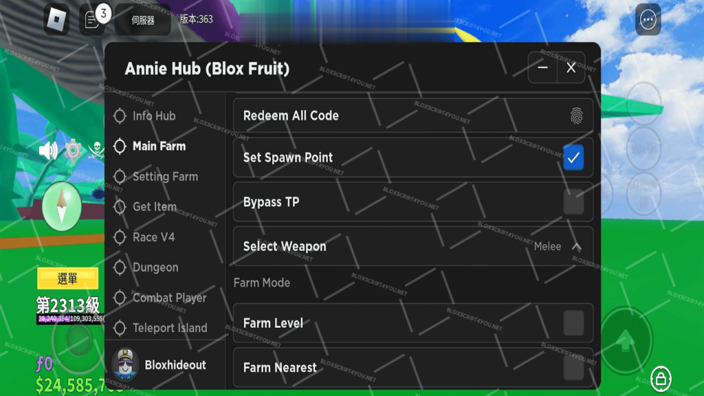 Annie Hub Blox Fruits Mobile Script Download 100% Free