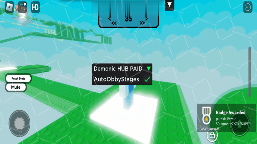 Demonic Hub 5diamondzz obby Mobile Script Download 100% Free