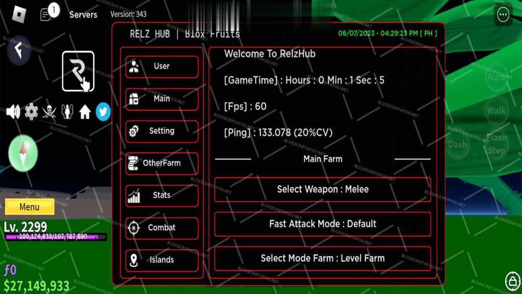 Relz Hub Blox Fruits Mobile Script Download 100% Free (December 2024)