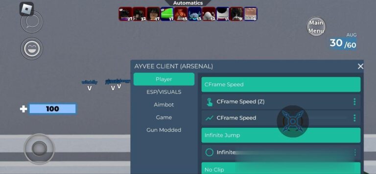 Arsenal: Esp, Fly, Infinite jump Script Download 100% Free