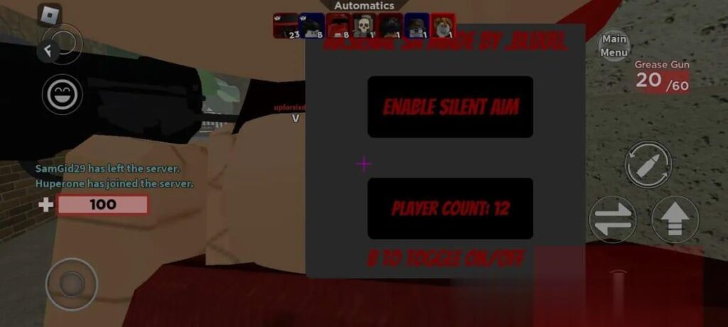 Arsenal: Silent-Aim Mobile Script Download 100% Free