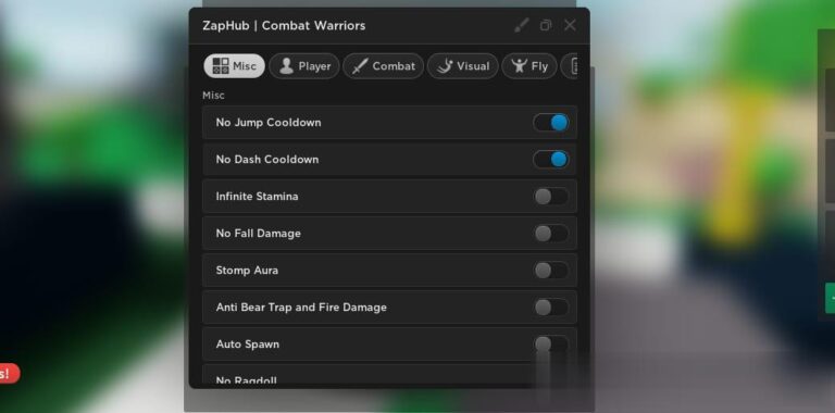 Combat Warriors: Inf Stamina, No Fall Damage, No Jump Cooldown Script Download 100% Free