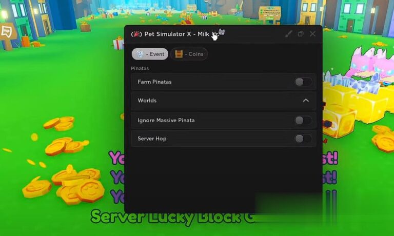 Pet Simulator X: Server Hop, Auto Farm & More Script Download 100% Free (December 2024