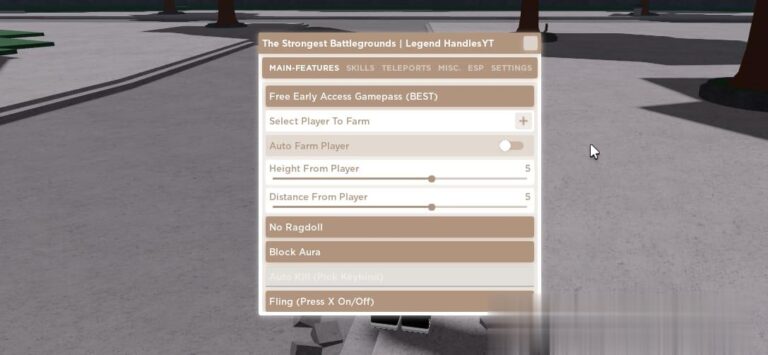 The Strongest Battlegrounds: Auto Farm Player, Block Aura & More