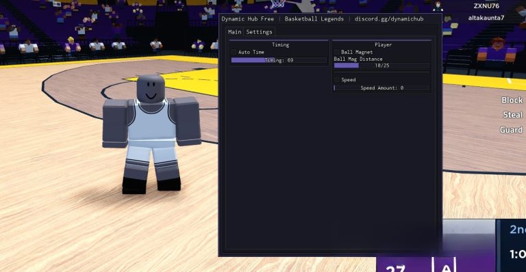 Basketball Legends: Speed Hack, Auto Time, Ball Magnet Script