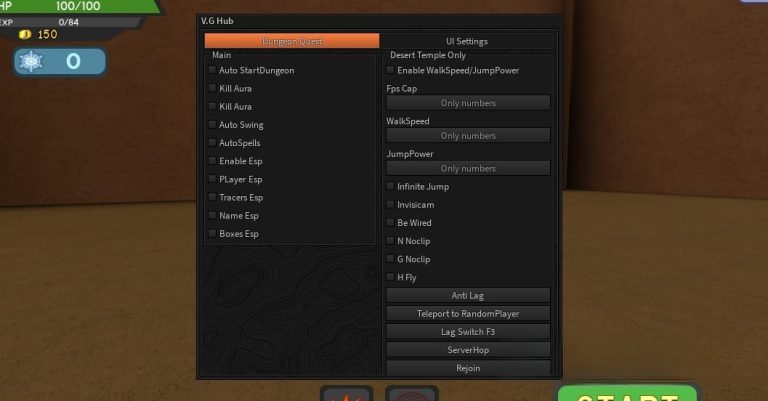 Dungeon Quest!: Auto Start, Kill Aura, Auto Swing & More Script Download 100% Free