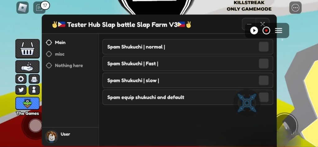 Slap Battle: Spam equip Skukuchi Script Copy And Download 100% Free